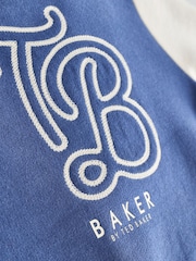 Baker by Ted Baker Blue Varsity Romper - Image 4 of 6