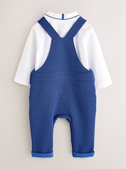 Baker by Ted Baker Navy Dungarees and Polo Shirt Set - Image 2 of 5