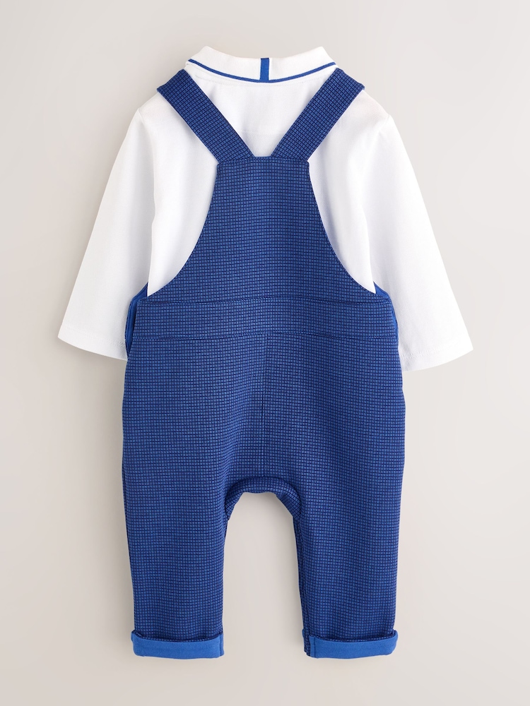 Baker by Ted Baker Navy Dungarees and Polo Shirt Set - Image 2 of 5