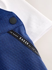 Baker by Ted Baker Navy Dungarees and Polo Shirt Set - Image 5 of 5