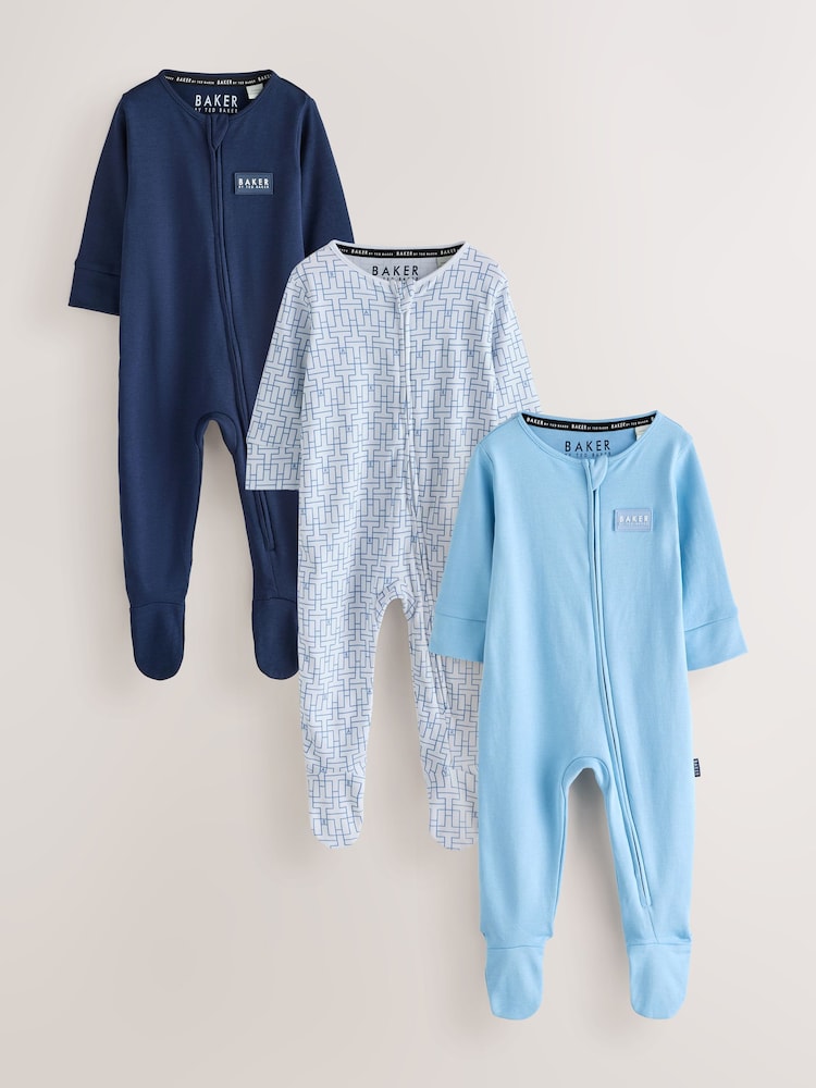 Baker by Ted Baker Sleepsuits 3 Pack - Image 1 of 10