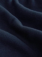 Navy Blue/Oatmeal Regular Fit Premium Quarter Zip Jumpers 2 Pack - Image 5 of 11