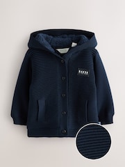 Baker by Ted Baker Navy Knitted Jacket - Image 1 of 5