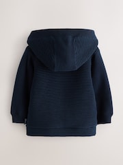 Baker by Ted Baker Navy Knitted Jacket - Image 2 of 5