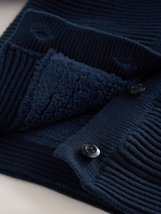 Baker by Ted Baker Navy Knitted Jacket - Image 3 of 5