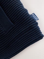 Baker by Ted Baker Navy Knitted Jacket - Image 4 of 5