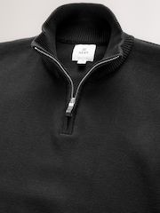 Schwarz/Marineblau - Regular Fit Premium Quarter Zip Jumpers 2 Pack - Bild 10 von 13