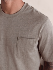 Neutral/Black Short Sleeve Jersey Pyjamas Set - Image 5 of 11