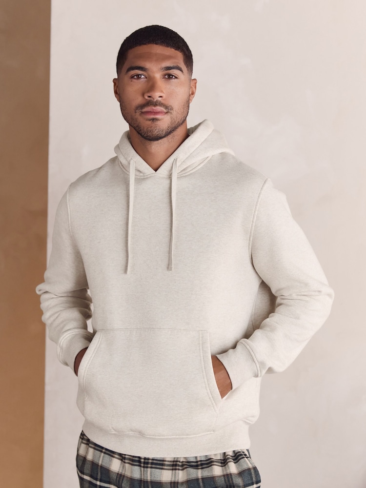 Neutral Check Bottoms Long Sleeve Hoodies Set - Image 2 of 12