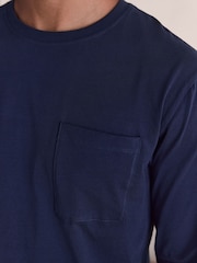 Neutral/Navy Check Jersey Short Sleeve Pyjamas Set 2 Pack - Image 10 of 17