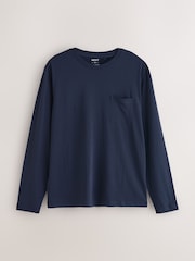 Neutral/Navy Check Jersey Short Sleeve Pyjamas Set 2 Pack - Image 12 of 17