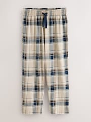 Neutral/Navy Check Jersey Short Sleeve Pyjamas Set 2 Pack - Image 13 of 17