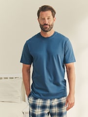 Navy Blue Motionflex Cosy Shorts Pyjamas Set - Image 2 of 11