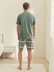 Sage Green Motionflex Cosy Shorts Pyjamas Set - Image 2 of 11
