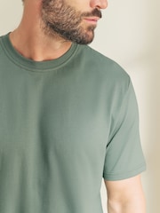 Sage Green Motionflex Cosy Shorts Pyjamas Set - Image 6 of 11