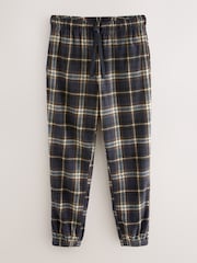 Diseño a cuadros en negro/neutro - Motionflex Corded Cosy Cuffed Pyjama Bottoms - Imagen 6 de 9