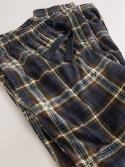 Diseño a cuadros en negro/neutro - Motionflex Corded Cosy Cuffed Pyjama Bottoms - Imagen 8 de 9