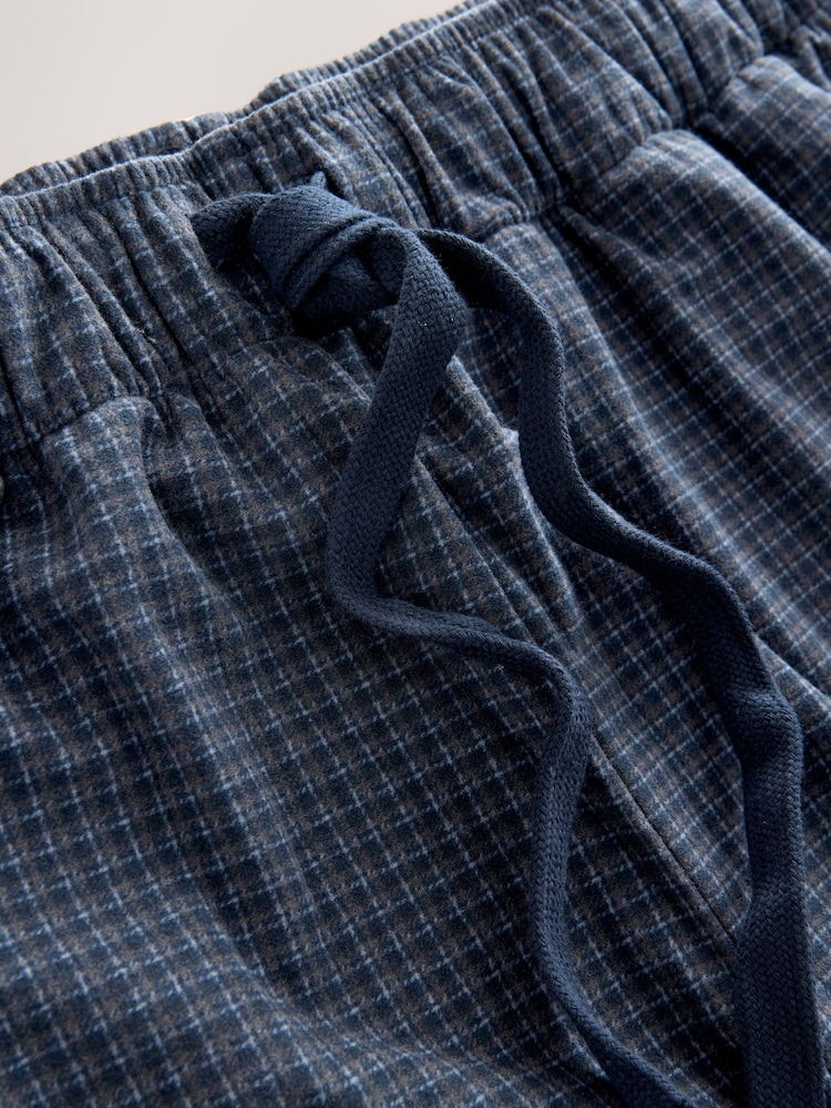 Navy Blue Microcheck Motionflex Cosy Pyjamas Bottoms - Image 12 of 12 Navy Blue Microcheck Motionflex Cosy Pyjamas Bottoms - Image 12 of 12