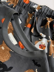 Dark Grey Hamish The Highland Cow Halloween Family Pyjama Set - Image 5 of 5