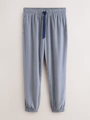 Navy Blue Motionflex Cosy Short Sleeve Cuffed Pyjamas - Image 3 of 5