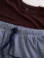 Navy Blue Motionflex Cosy Short Sleeve Cuffed Pyjamas - Image 4 of 5
