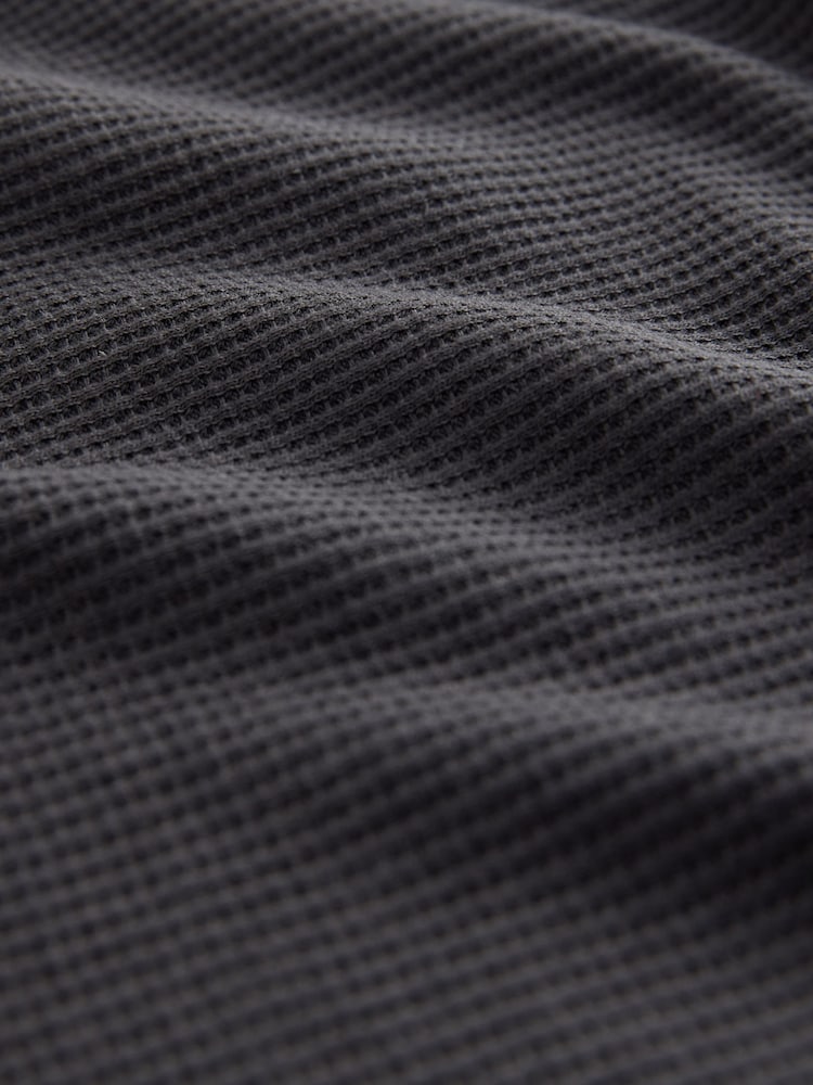 Slate Grey Check Motionflex Corded Cosy Long Sleeve Pyjamas Set - Image 5 of 5