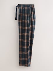Navy Blue/Rust Motionflex Cosy Long Sleeve Pyjamas Set - Image 4 of 6