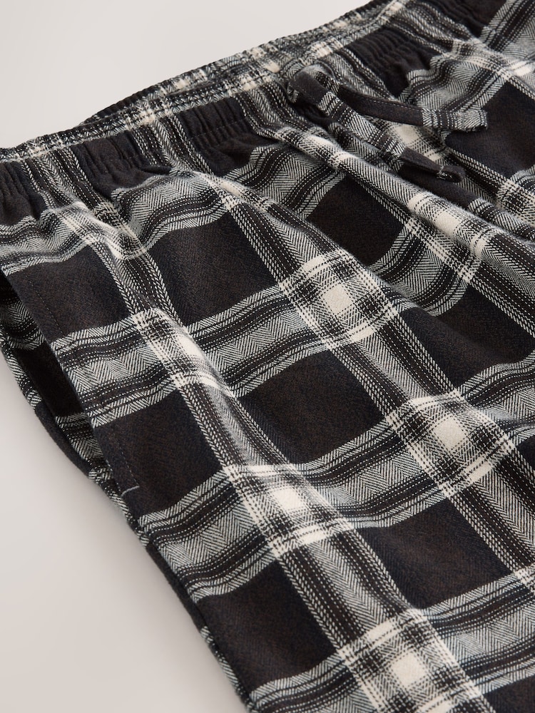 Brown Check Woven Open Hem Pyjama Bottoms - Image 9 of 9 Brown Check Woven Open Hem Pyjama Bottoms - Image 9 of 9