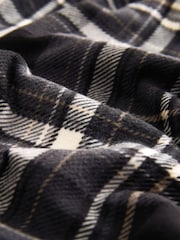 Neutral/Black Check Motionflex Cosy Open Hem Pyjama Bottoms 2 Pack - Image 4 of 14
