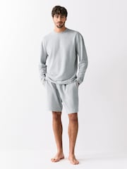 Grey TENCEL™ Modal Blend Long Sleeve Lounge Set - Image 3 of 9