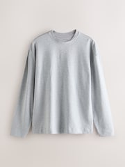 Grey TENCEL™ Modal Blend Long Sleeve Lounge Set - Image 7 of 9