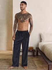 Slate Grey Jersey Textured Ribbed Joggers - Image 3 of 8