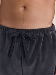 Slate Grey Jersey Textured Ribbed Joggers - Image 5 of 8