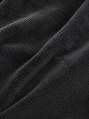 Slate Grey Jersey Textured Ribbed Joggers - Image 8 of 8