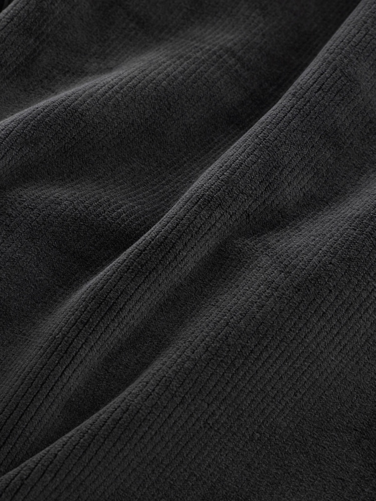 Slate Grey Jersey Textured Ribbed Joggers - Image 8 of 8