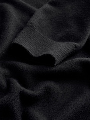 Black Regular Fit Soft Touch V-Neck Sweater - Image 6 of 7