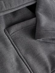 Slate Grey Corded Textured Dressing Gown - Image 7 of 9