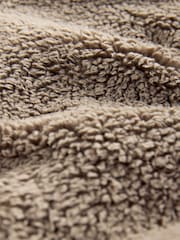 Neutral Stone Borg Dressing Gown - Image 3 of 3