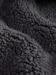 Slate Grey Borg Dressing Gown - Image 3 of 8