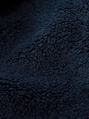 Navy Blue Borg Dressing Gown - Image 8 of 8