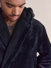 Black Fleece Dressing Gown - Image 4 of 8