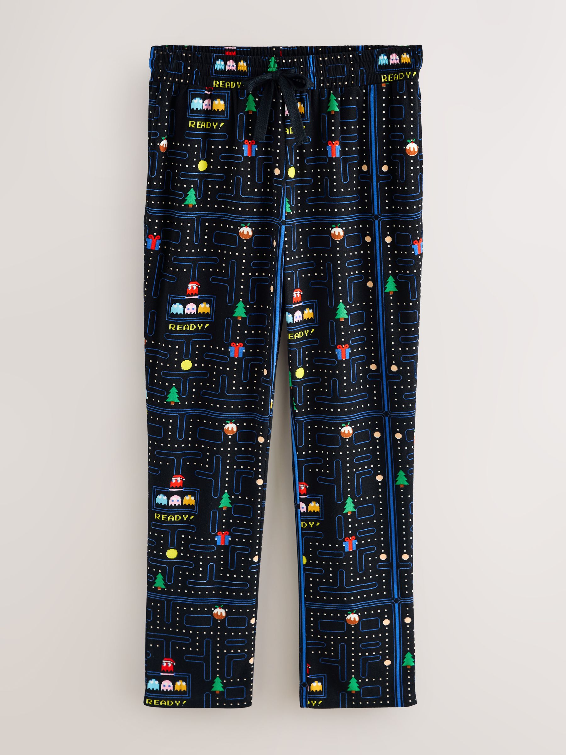 Buy Black Pac-Man Printed Pyjama Bottoms from the Next UK online shop