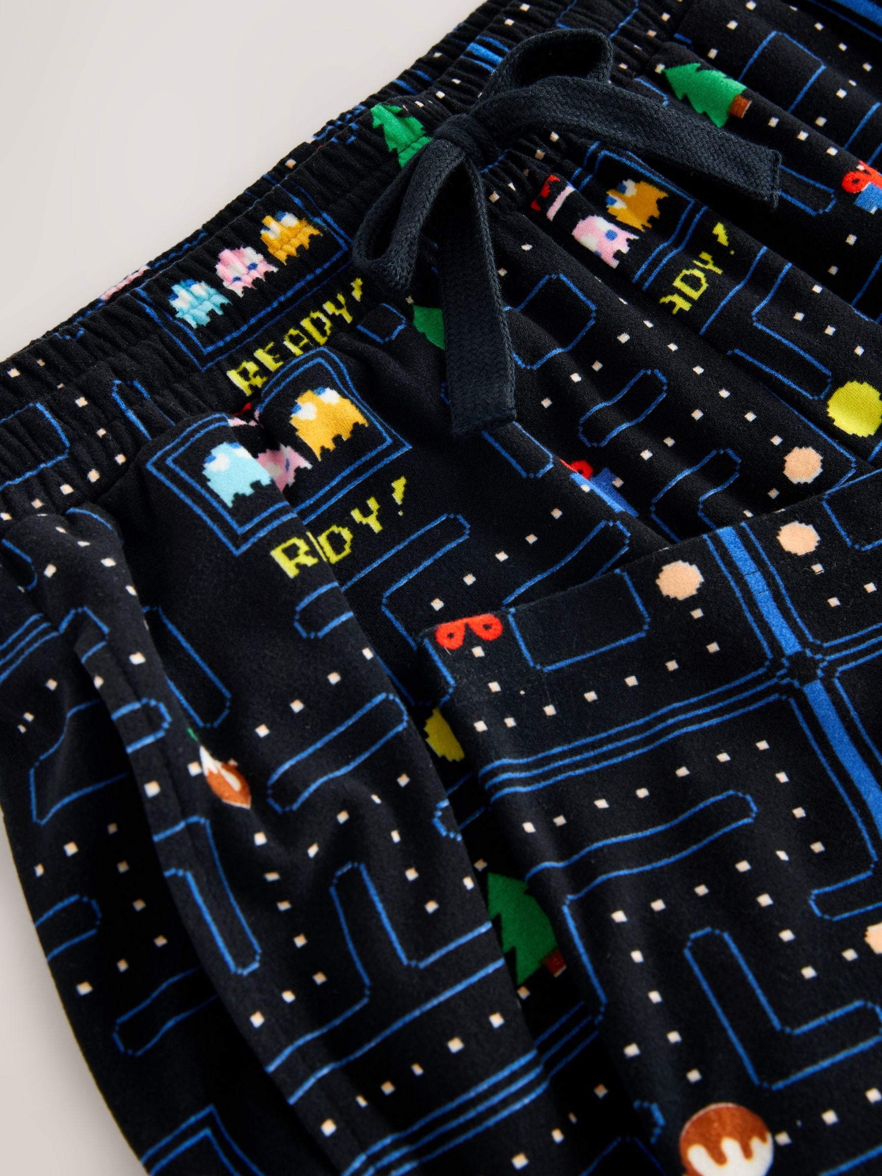 Buy Black Pac-Man Printed Pyjama Bottoms from the Next UK online shop