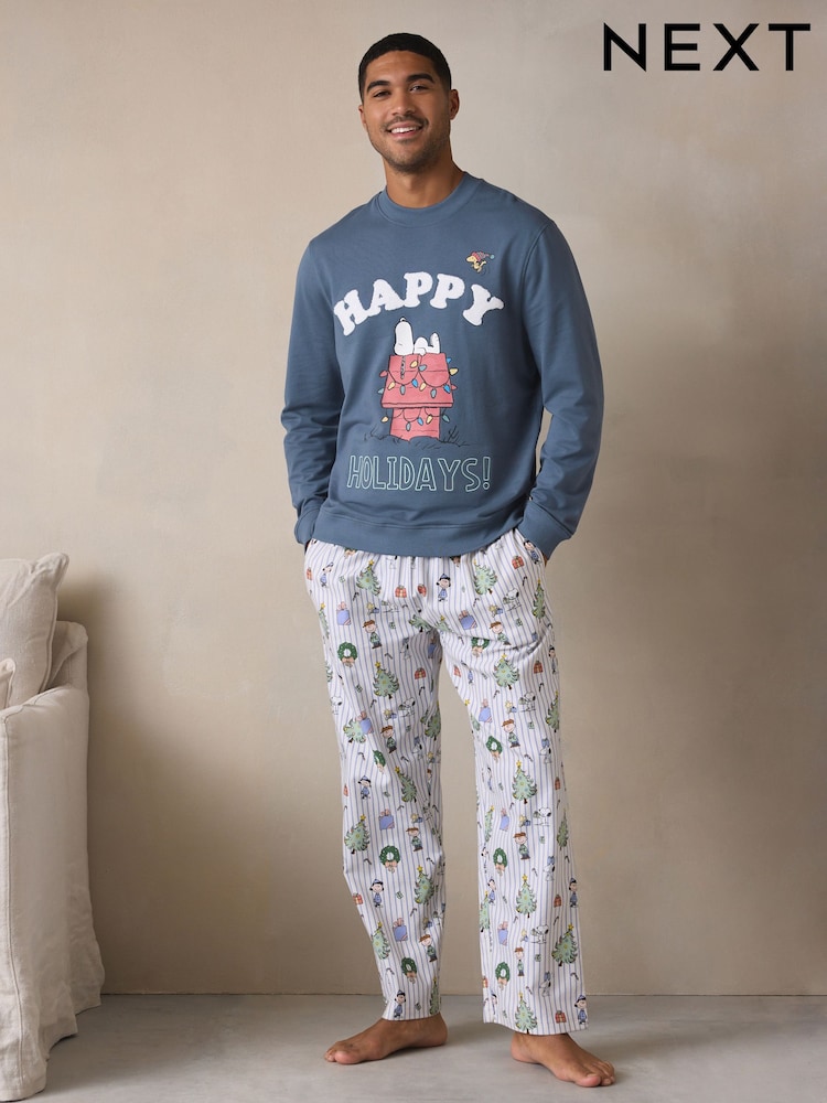 أزرق - Snoopy Christmas Sweatshirt Set - صورة 1 من 13 أزرق - Snoopy Christmas Sweatshirt Set - صورة 1 من 13