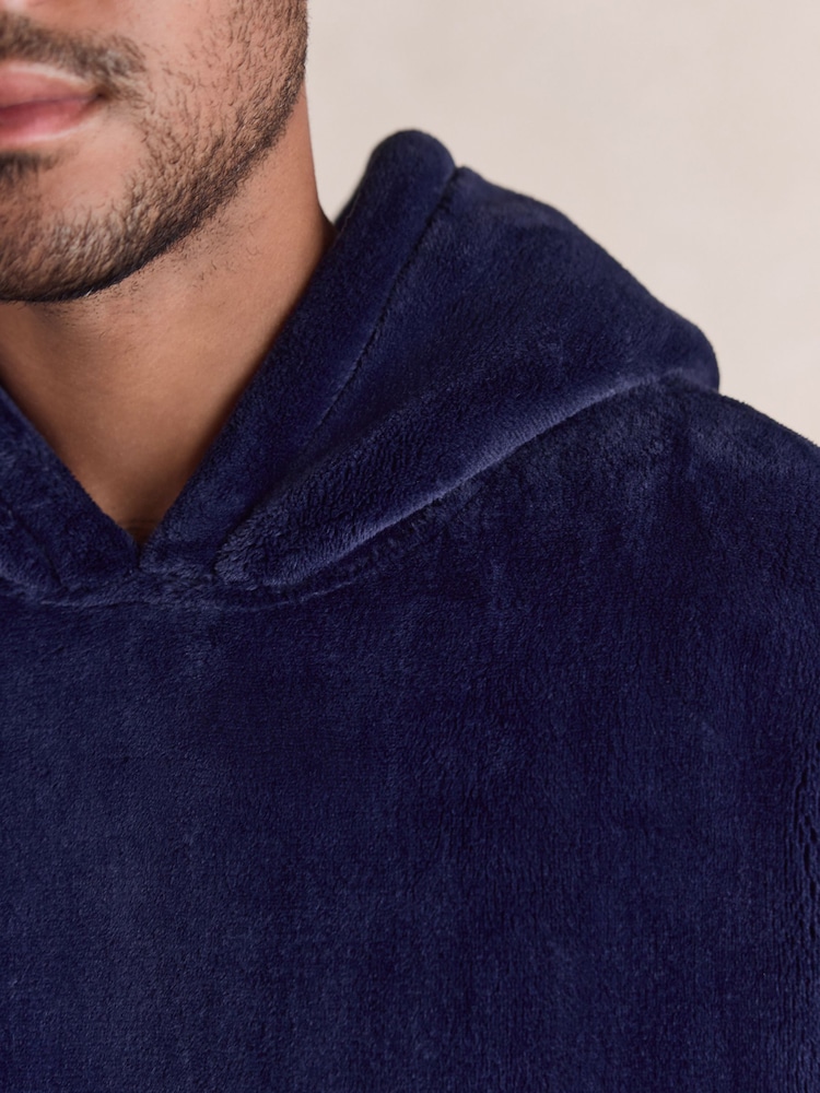 Navy Blue Oversized Hoodie - Image 6 of 6