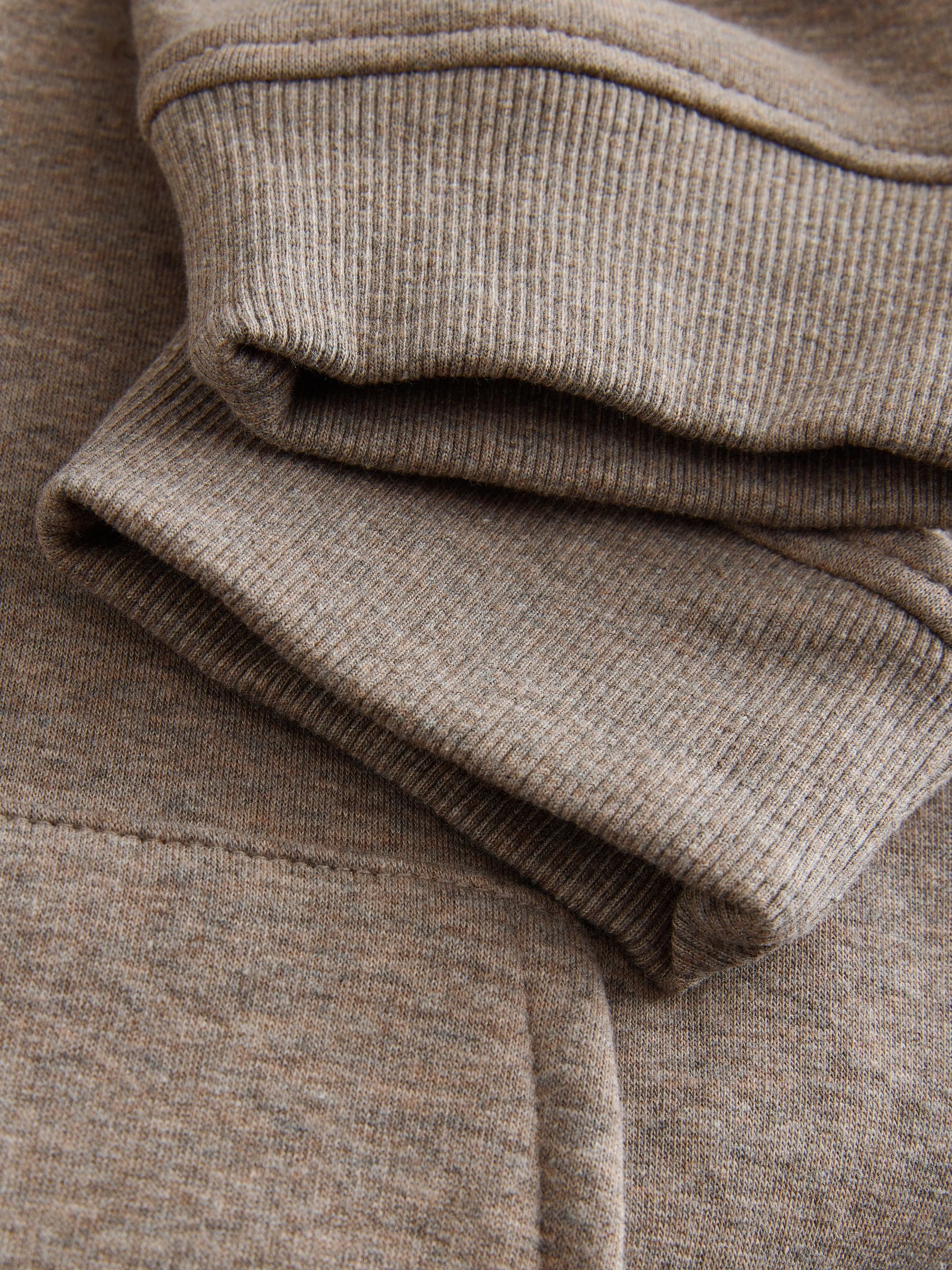 Buy Stone Neutral Velour Lined Zip Through Hoodie from the Next UK