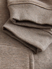 בגוון אבן טבעי - קפוצ'ון קטיפתי עם רוכסן מלא ובטנה - תמונה 8 מתוך 9