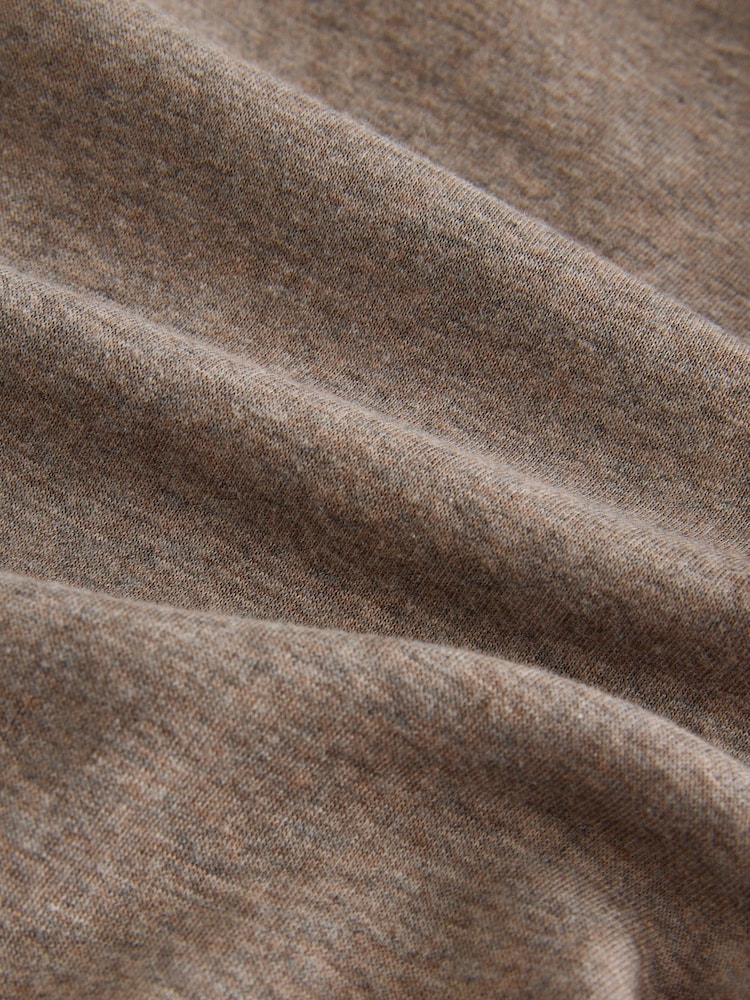 Stone Neutral Velour Lined Zip Through Hoodie - Image 9 of 9 Stone Neutral Velour Lined Zip Through Hoodie - Image 9 of 9