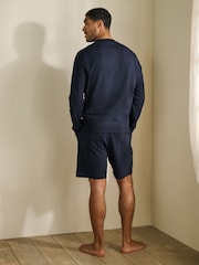 Navy/Charcoal Lightweight Crew Neck Sweatshirts 2 Pack - Image 7 of 10