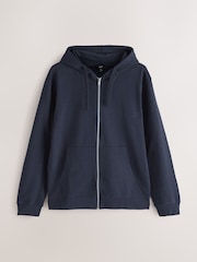 Marine/Anthrazit - Cotton Lightweight Zip Up Hoodies 2 Pack - Bild 2 von 3